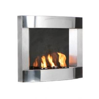 sei stainless steel wall mount fireplace by southern enterprises inc 