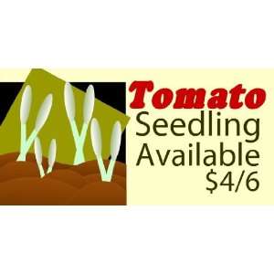  3x6 Vinyl Banner   Tomato Seedling 