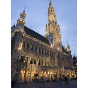  Evening, Hotel De Ville, Grand Place, Brussels, Belgium, Europe 