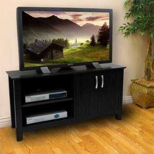  44 Inch Cordoba Wood TV Console   Black