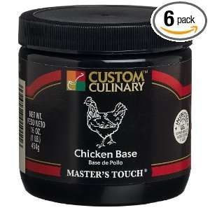 Custom Culinary Masters Touch Chicken (no Msg) Base, 16 Ounce Plastic 