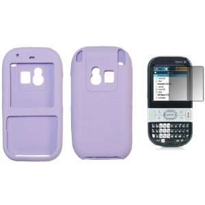 Light Purple Silicone Gel Skin Cover Case + LCD Screen Protector for 