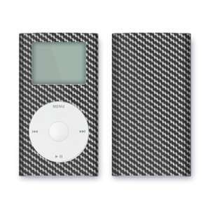  Black Carbon Fiber Weave Design iPod mini Protective Decal 