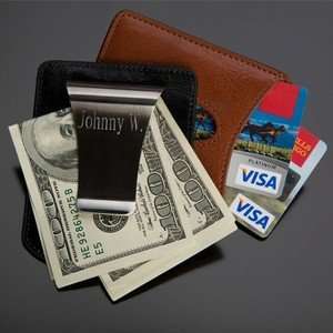   Money Clip Credit Card Holder Personalized