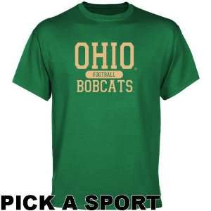 Ohio Bobcats Custom Sport T shirt   Green  Sports 