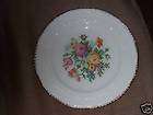 crown potteries co. 11 47 dinner plate flowers floral