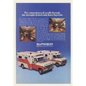  1978 Ford Chevy Superior 61 MW Modular Ambulance Print Ad 