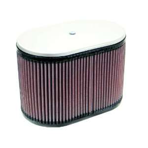  Rubber Dual Flange Oval Universal Air Filter: Automotive