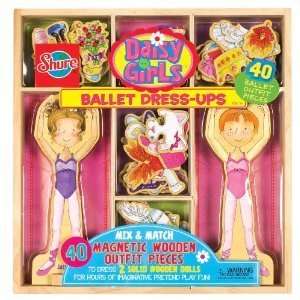    Shure Daisy Girls Ballet Dress   Ups in a Wood Box: Toys & Games