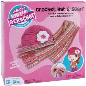  Learn To Crochet Kit Hat & Scarf (59907): Toys & Games