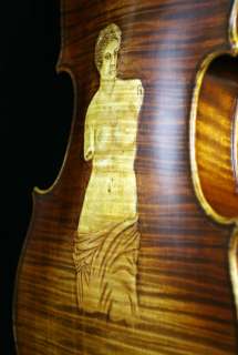 LUXURIES CARVED STRAD VIOLIN #0316 Great Projection!  