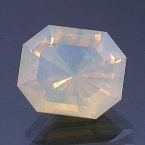 AMERICAN CUT 2.57 Ct. Faceted Australian Lambina Crystal Opal  