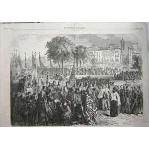 1856 FETE NOTRE DAME DEL PILAR SARAGOSSA FINE ART
