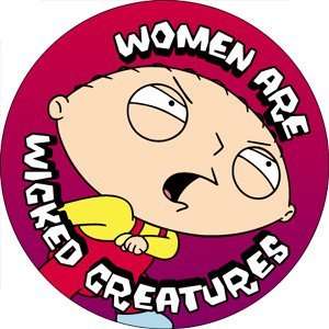  Family Guy Stewie Women Wicked Button B FG 0042: Toys 