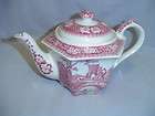   Roses Gold Accents Sadler Tea Pot Made England Vintage 1974  
