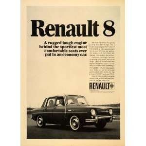  1966 Ad Renault 8 Automobile Vintage Vehicle Model 