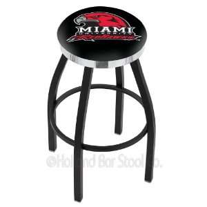 Miami (Ohio) RedHawks (L8B2C) 30 Tall Logo Bar Stool by Holland Bar 