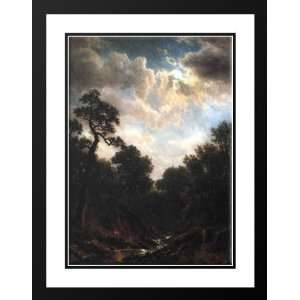  Bierstadt, Albert 28x38 Framed and Double Matted Moonlit 