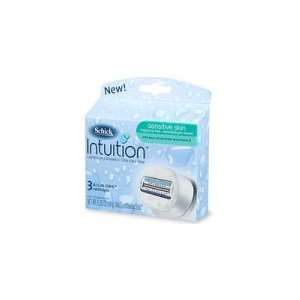 Schick Intuition for Sensitive Skin, Fragrance Free, 3 Cartridges