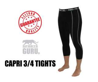 Ladies Compression Gym Clothes Running Leggings Capri Pants Shorts 