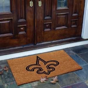  New Orleans Saints Flocked Door Mat   NFL: Sports 