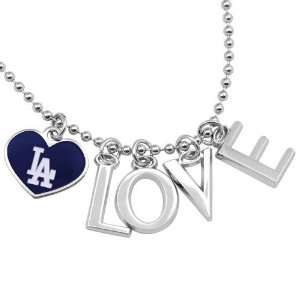 MLB Touch by Alyssa Milano L.A. Dodgers Love Necklace with Heart Team 