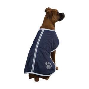   Polyester Noreaster Dog Blanket Coat, XX Small, Navy: Pet Supplies