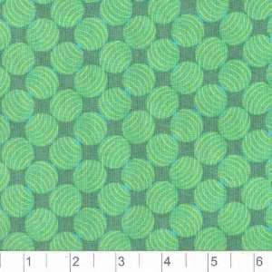  45 Wide Safari Park Balls Green Fabric By The Yard: Arts 