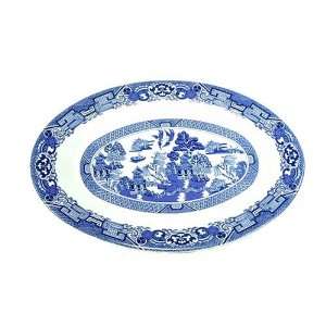 Royal Cuthbertson Blue Willow 10 Inch Oval Platter  