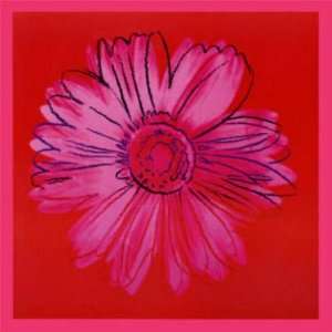  Andy Warhol 36W by 36H  Daisy, c. 1982 (Crimson and 