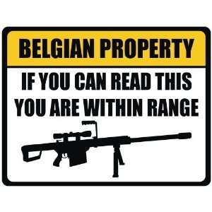  New Caution : Belgian Property  Belgium Parking Sign 