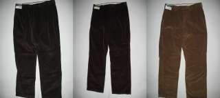 Mens Roundtree & Yorke Classic Fit Pleated Corduroys Pants NWT 3 