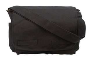 Black Rothco Classic Heavy Weight Canvas Jack Bauer Messenger Shoulder 