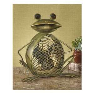  Frog Figurine Table Top Fan: Home & Kitchen