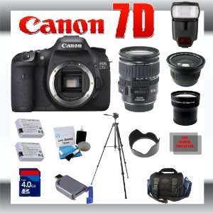  Canon EOS 7D Digital SLR Camera Body with Canon 28 135mm Lens 
