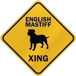  ONLY  ENGLISH MASTIFF XING  CROSSING SIGN DOG