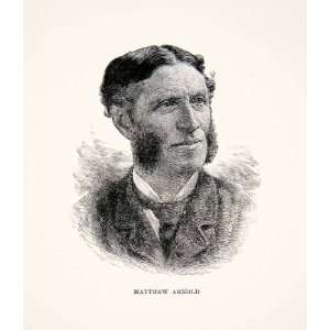  1903 Print Portrait Matthew Arnold British Poet Social 