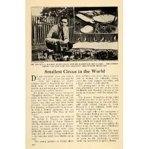  1921 Print Arthur E Thorpe Miniature Circus Model Maker 