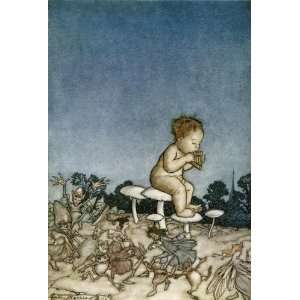 Hand Made Oil Reproduction   Arthur Rackham   24 x 36 inches   In the 