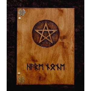  Harm None Pentacle Hand Crafted Wood Book of Shadows