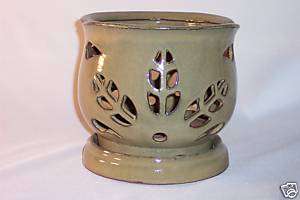 Large Decorative Ceramic Orchid Pot Khaki  