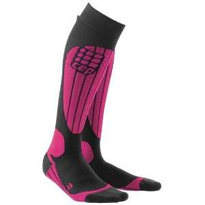   Pink Compression Winter Sport Socks for Women: Health & Personal Care