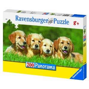  Ravensburger Golden Puppies   200 Pieces Panorama Puzzle 