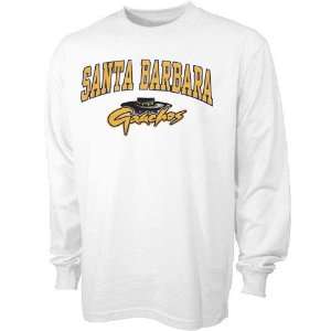  UC Santa Barbara Gauchos Youth White Bare Essentials Long Sleeve T 