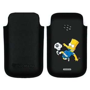  Soccer Bart Simpson on BlackBerry Leather Pocket Case  