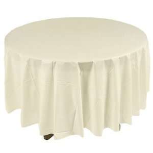  Ivory Round Table Cover   Tableware & Table Covers: Health 