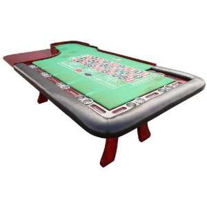  NEW Trademark 8 Roulette Table with Padded Armrest   10 