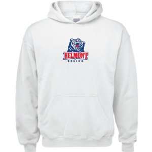  Belmont Bruins White Youth Logo Hooded Sweatshirt: Sports 