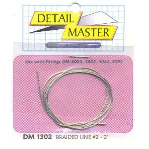 2ft. Braided Line #2 (.025) Detail Master Toys & Games