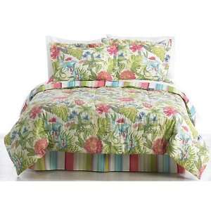  Palm Island Home Breezy Blossoms Queen Bed Set MULTI